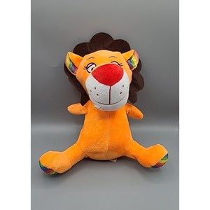 Rainbow Orange Lion Plush A&A Global Stuffed Animal